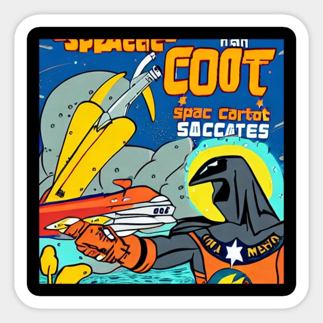 Surreal Space Ghost! Sticker by Dreamcore